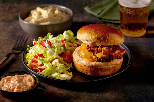 Crispy Bacon and Beef Cheeseburger