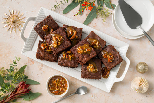 Choc Chip Christmas Brownies