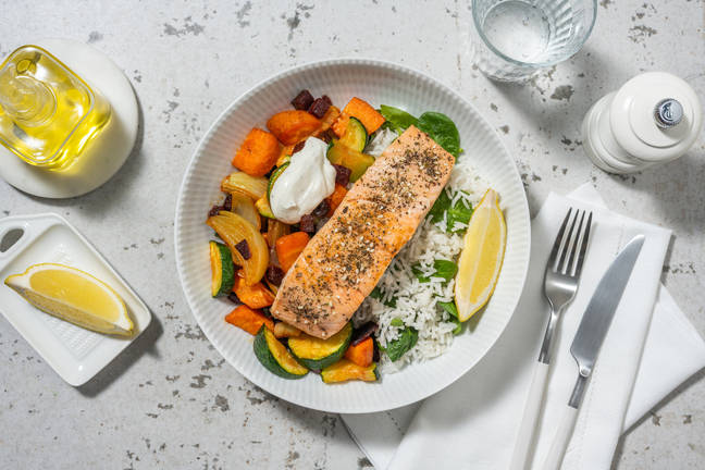 Za'atar-krydret ørret