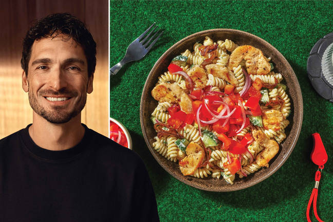 Dönerpasta mit Huhn und Kräuter-Knoblauch-Soße