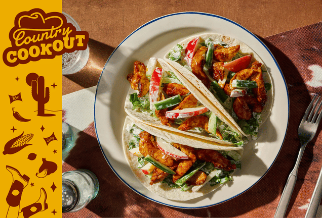 Buffalo-Glazed Kickin’ Chicken Tacos