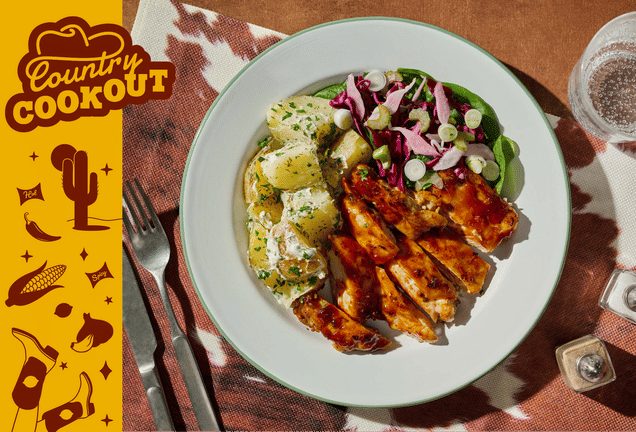 Rodeo BBQ Chicken & Herby Potato Salad
