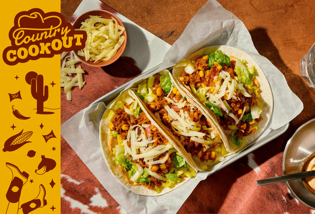 Sweet 'n' Savoury Pulled Pork Saddlebag Tacos