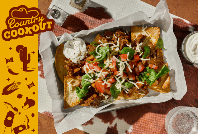 Cowboy's Smokey Pulled Pork Tortilla Nachos
