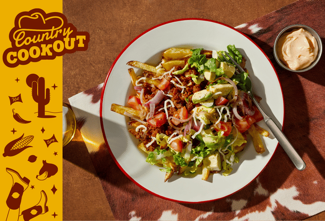 Ranch-Style Texan Beef Loaded Fries 