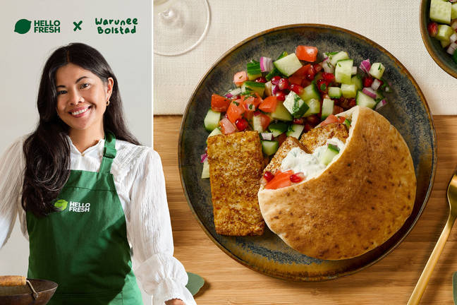 Middelshavskrydret tofu i pita