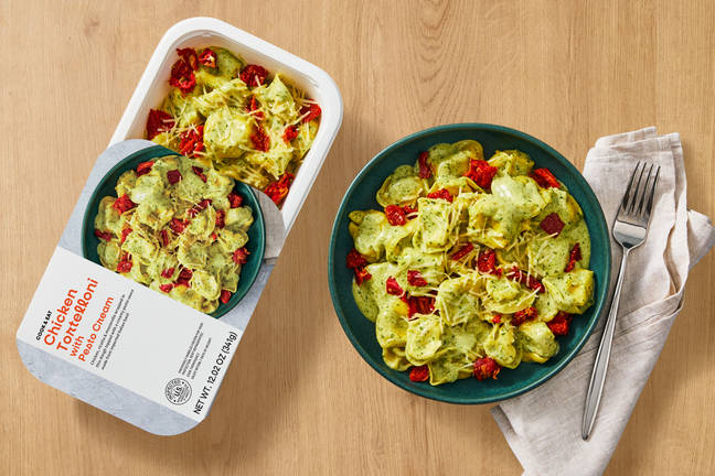 Chicken Tortelloni with Pesto Cream