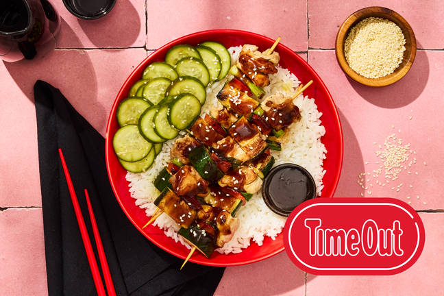 Yakitori-Style Chicken & Veggie Skewers