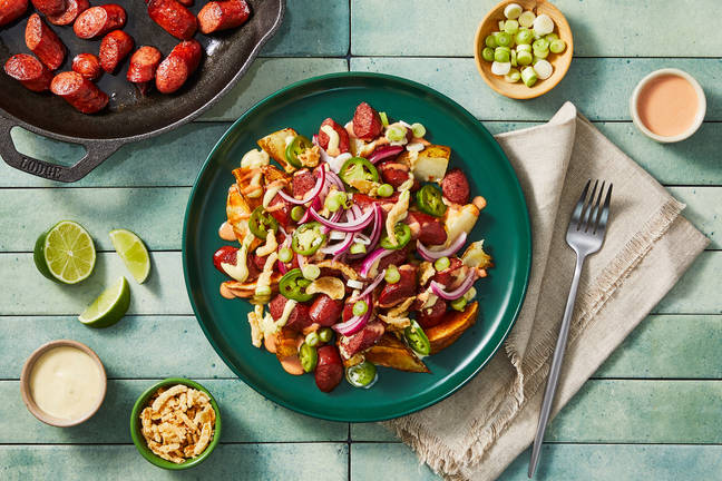 Peruvian-Inspired Salchipapas