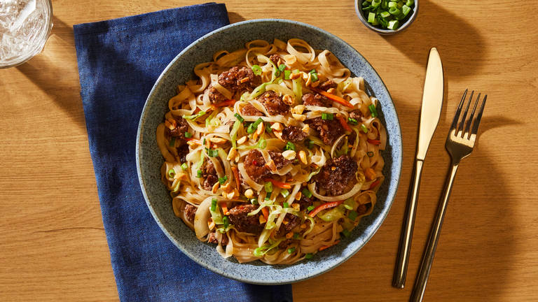 SuperQuick Thai Beef Noodle Bowls