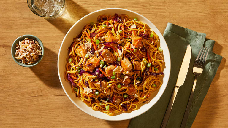 Chow Mein super rapide au poulet