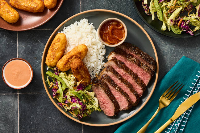 Caribbean-Inspired Rib-Eye Bistec Encebollado
