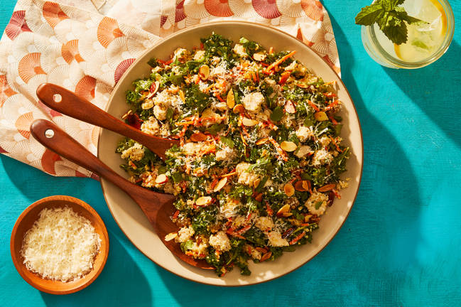 Lemon Parm Chicken & Quinoa-Kale Salad