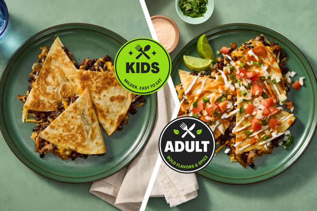 Tex-Mex Black Bean & Cheese Quesadillas