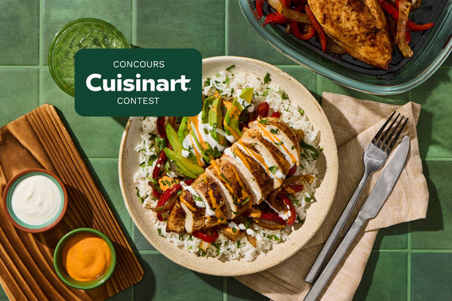 Chicken Fajita Bowls with Avocado and Rice