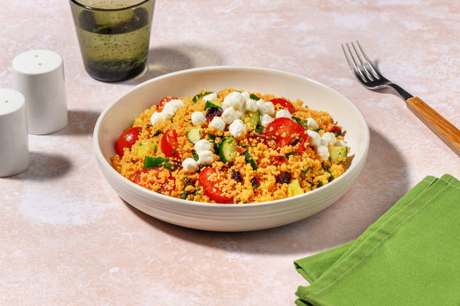 Ziegenkäse-Tabbouleh mit Cranberries