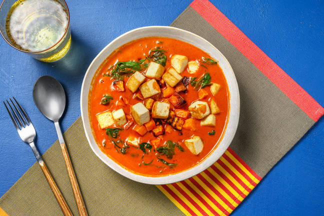 Sweet Potato, Ginger & Garlic Tofu Stew