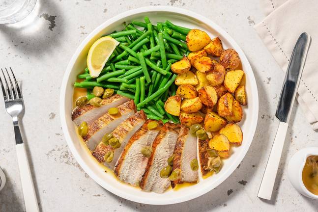 Hähnchen Piccata in Kapern-Zitronen-Soße