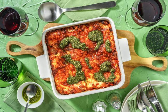 Lasagne mit Hackfleisch vom Weiderind