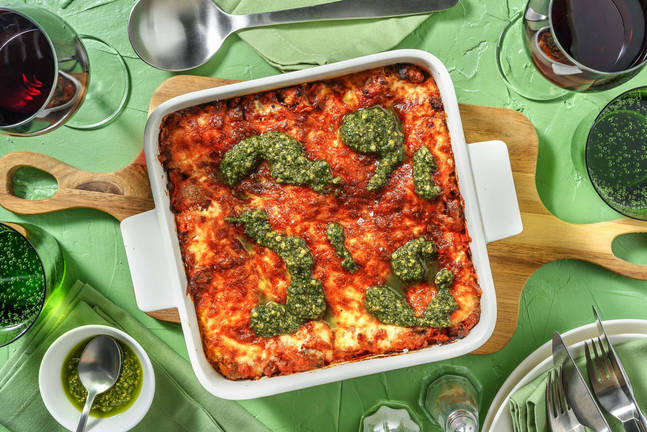 Lasagne mit Hackfleisch vom Weiderind