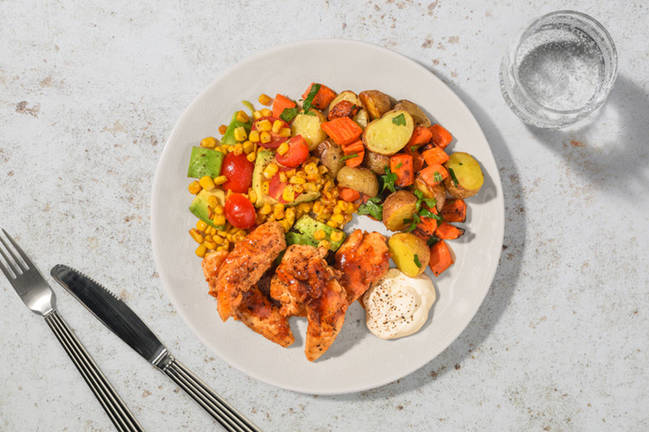 Honungs- och vitlöksglaserad kyckling