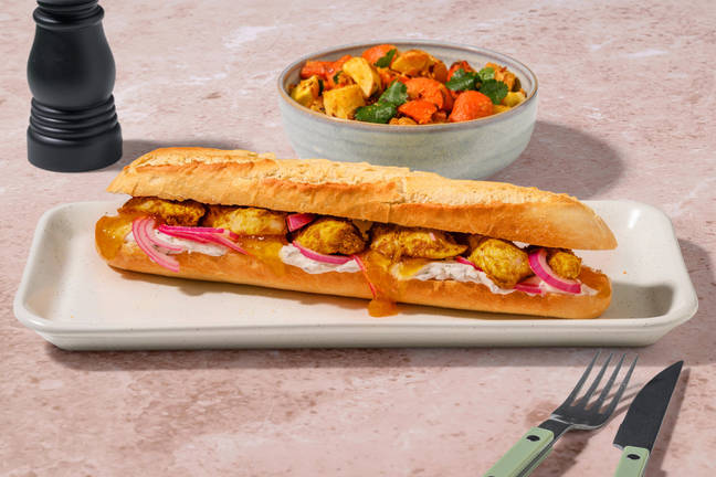 Indisk kyllingesandwich