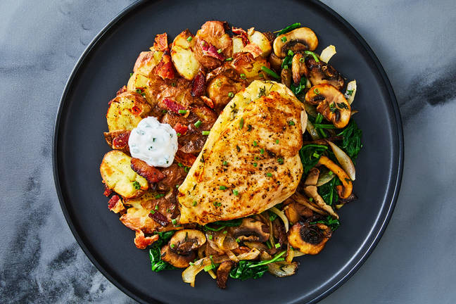 Herby Parmesan-Stuffed Chicken Breasts