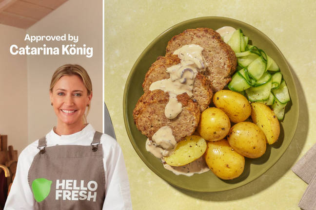 Köttfärslimpa med gräddsås