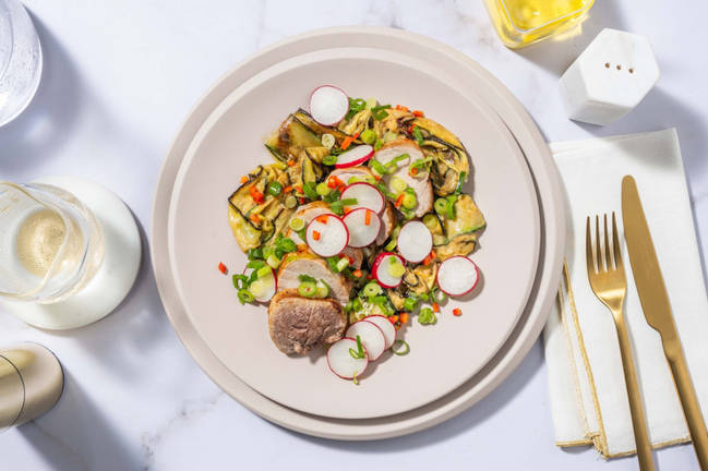 Porc aux arachides d'inspiration asiatique