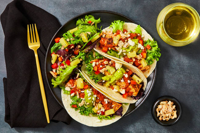 Cali-Inspired Salmon Tacos