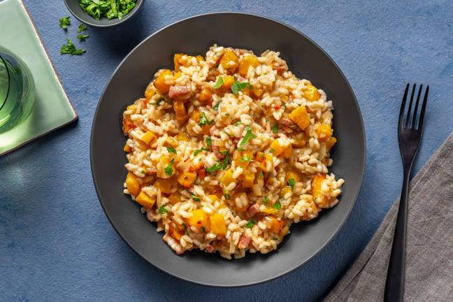 Bacon & Butternut Squash Risotto