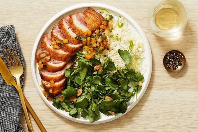 Balsamic Nectarine Duck Breasts