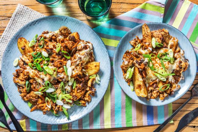BBQ Chicken & Black Bean Loaded Wedges
