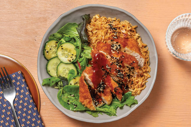 BBQ Tonkatsu Pork Bento Bowl