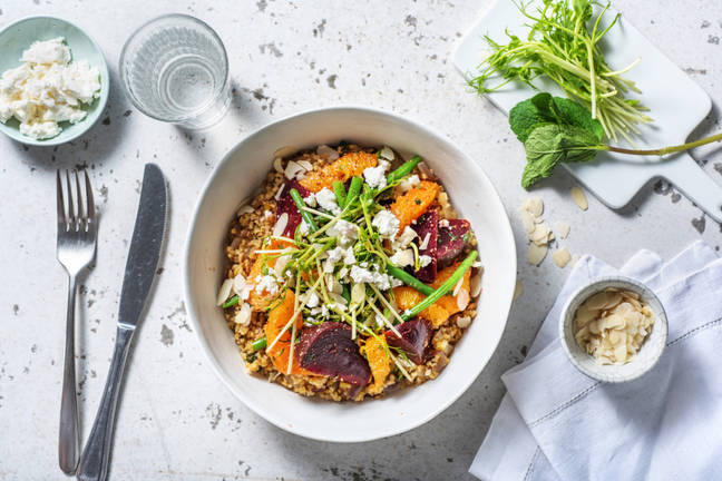 Beetroot, Green Bean and Orange salad