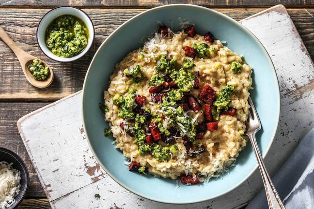 Blumenkohlrisotto mit Bärlauchpesto