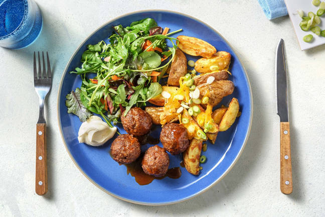 Glazed Beef Meatballs