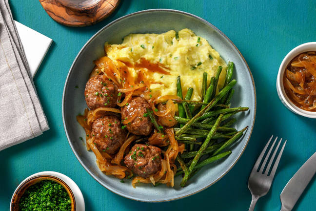 Gravy Smothered Meatballs