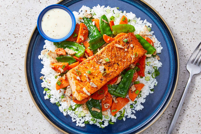 Broiled Sesame-Honey Salmon