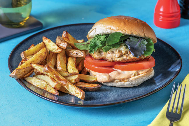 Paddy's Cheesy Spiced Pork Burger