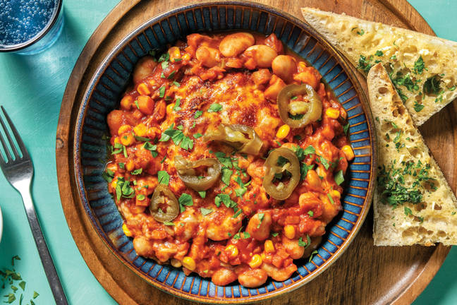 BBQ Cannellini Bean & Sweetcorn Bake