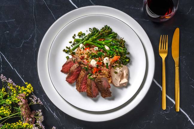 Chermoula Yoghurt Crusted Lamb Steaks