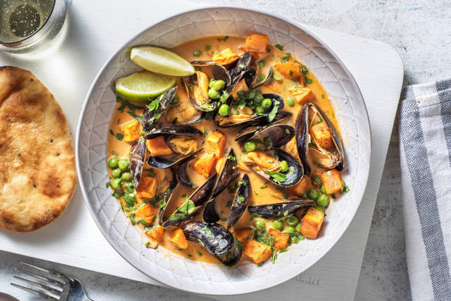 Coconut Curry Mussels