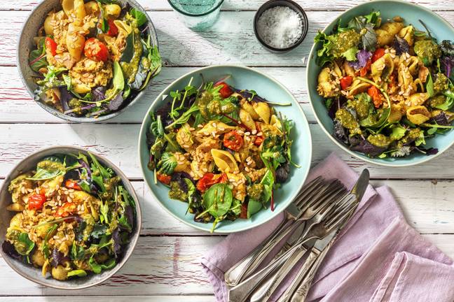 Pasta pesto met tonijn