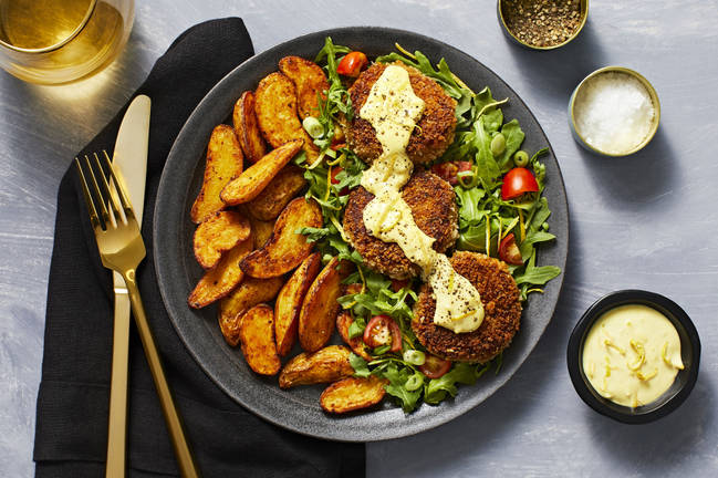 Lemon Aioli Crab Cakes