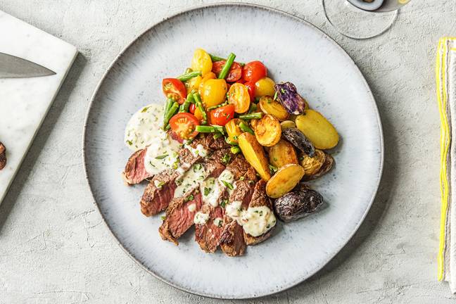 Creamy Bearnaise Rib-Eye Steak