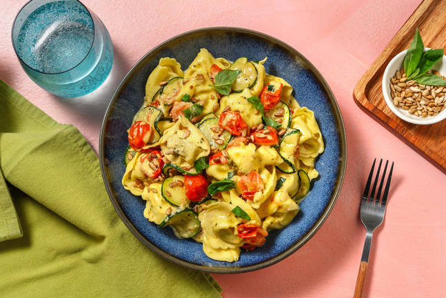 Cremige Tortellini mit Spinat-Ricotta-Füllung
