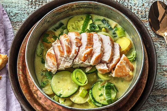 Cremiger Hähnchen-Kartoffel-Eintopf