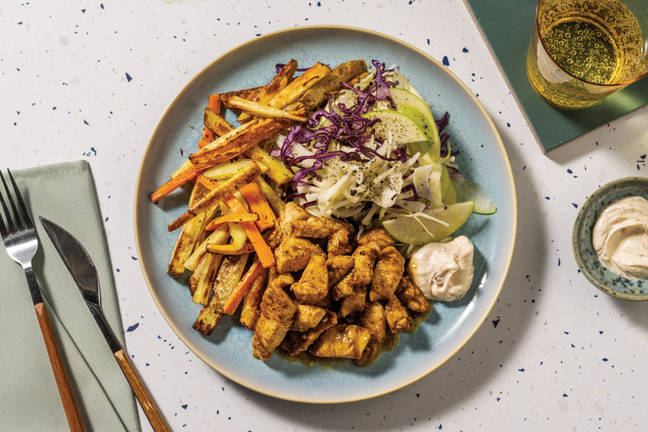 Creole Honey Chicken & Zesty Veggie Fries