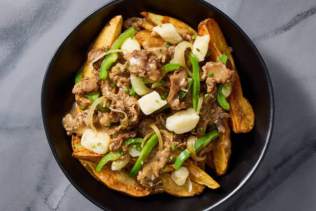 Poutine façon Philly cheesesteak